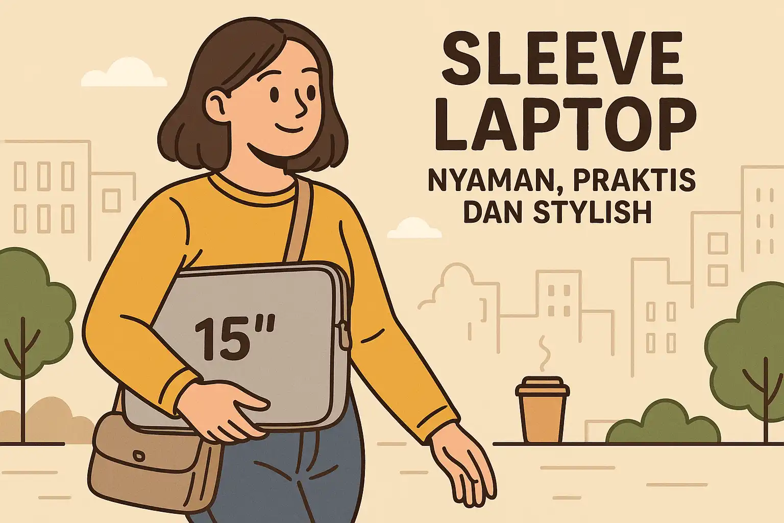 Sleeve Laptop 15 Inch Nyaman, Praktis dan Stylish untuk Aktivitas Sehari-hari