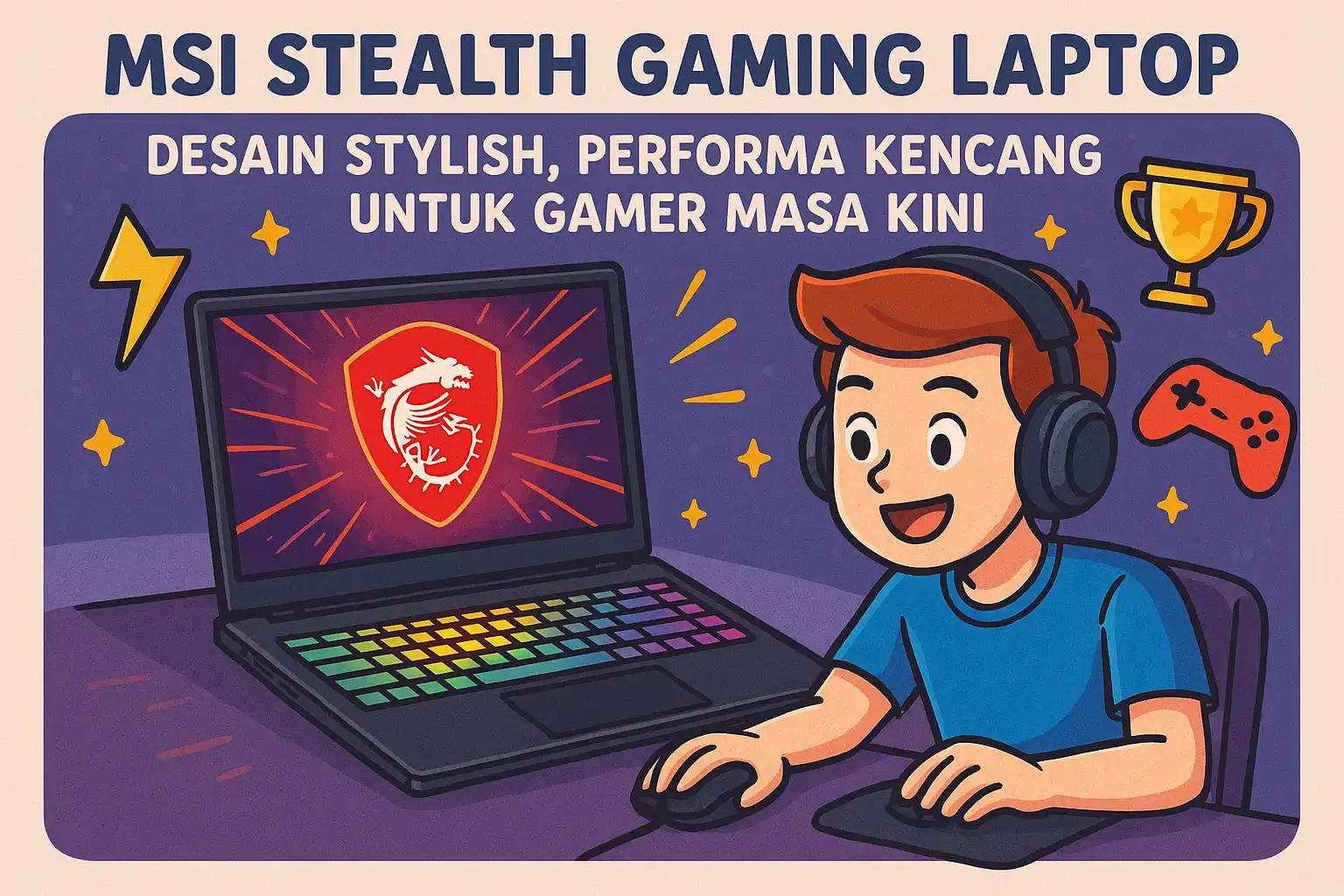 MSI Stealth Gaming Laptop: Desain Stylish, Performa Kencang untuk Gamer Masa Kini