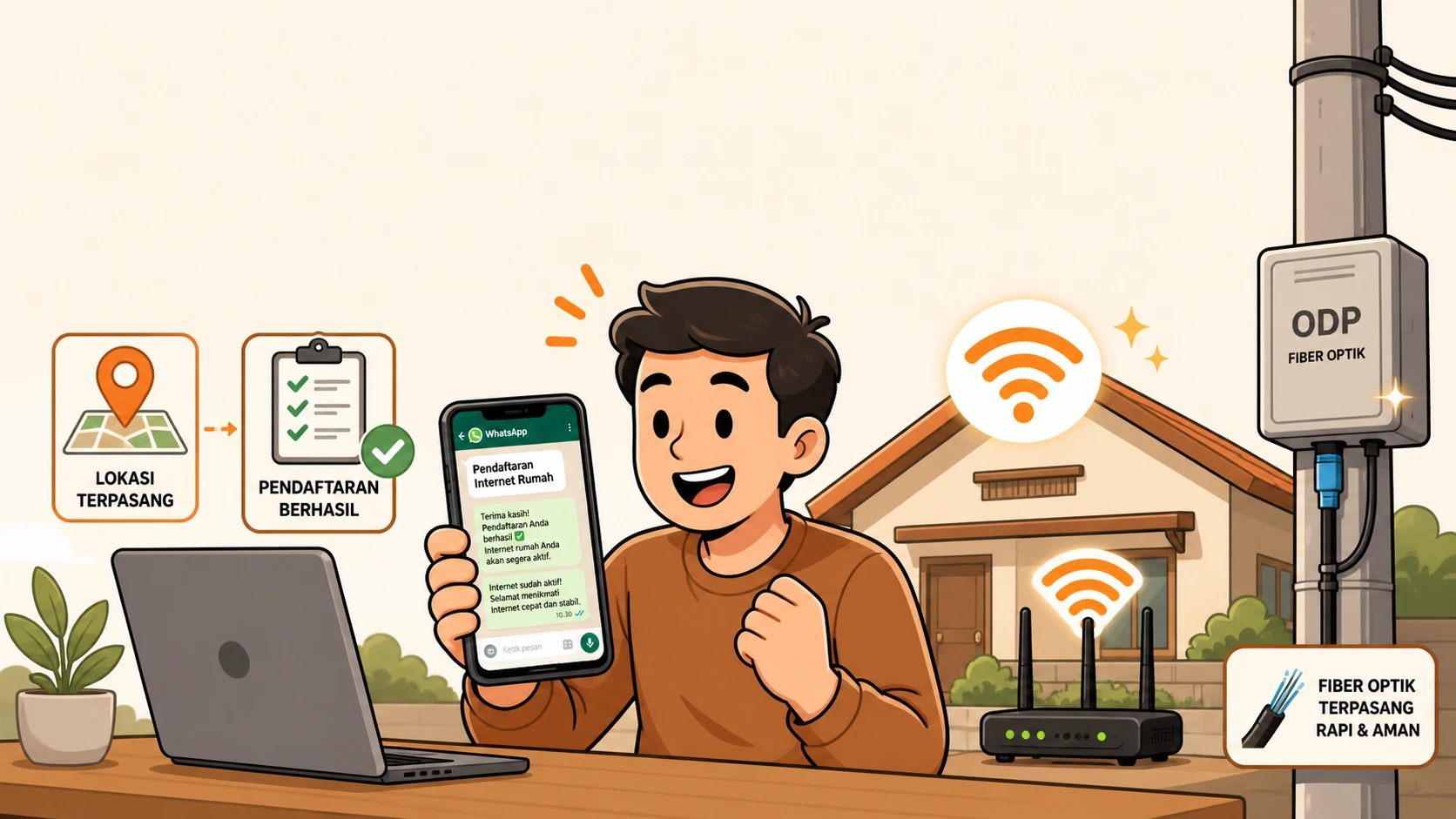 Cara Pasang WiFi IndiHome Terdekat di Rumah