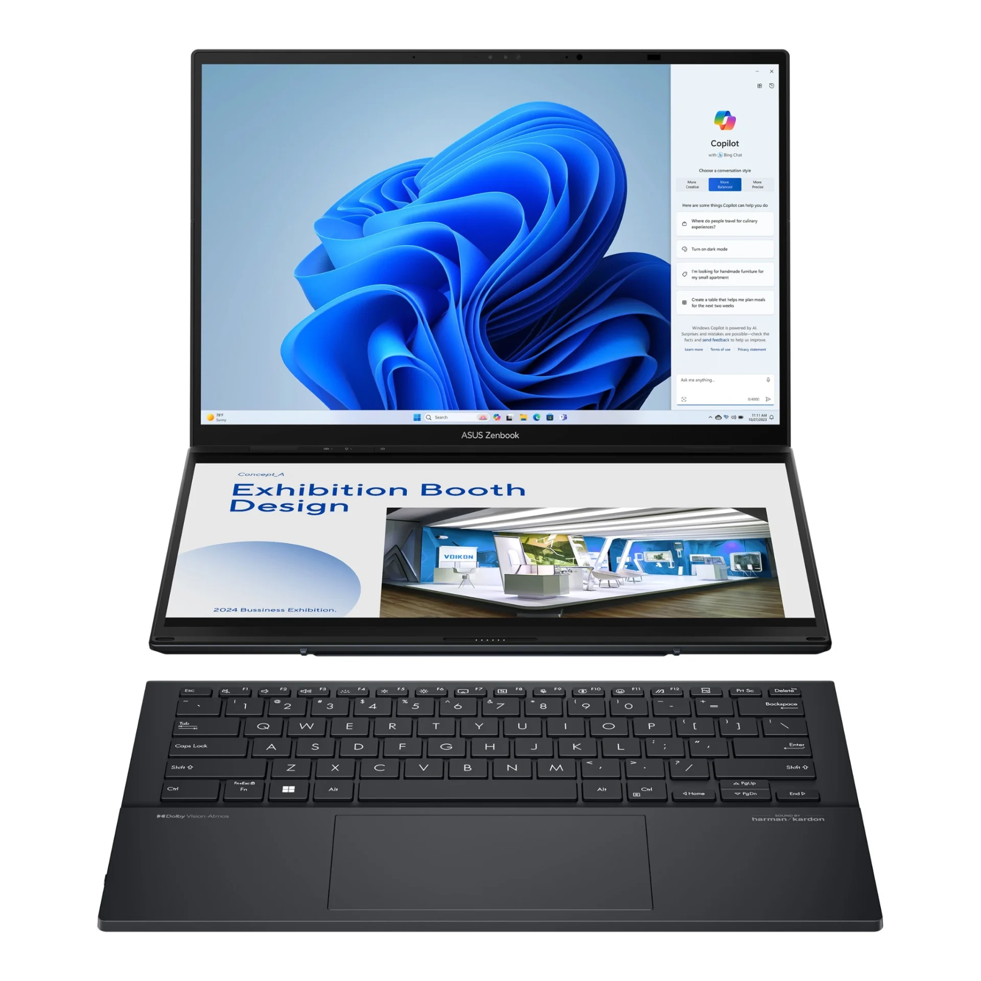 laptop dua layar terbaik-Asus Zenbook Duo (2024) UX8406